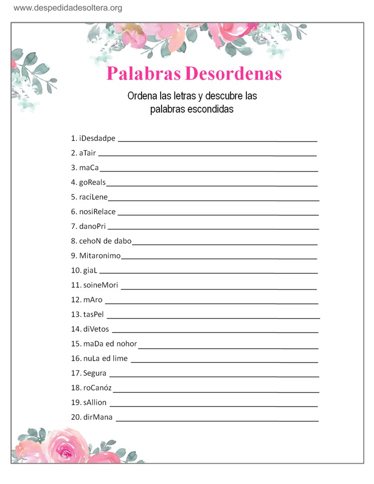 Juegos para Despedida de Solteras